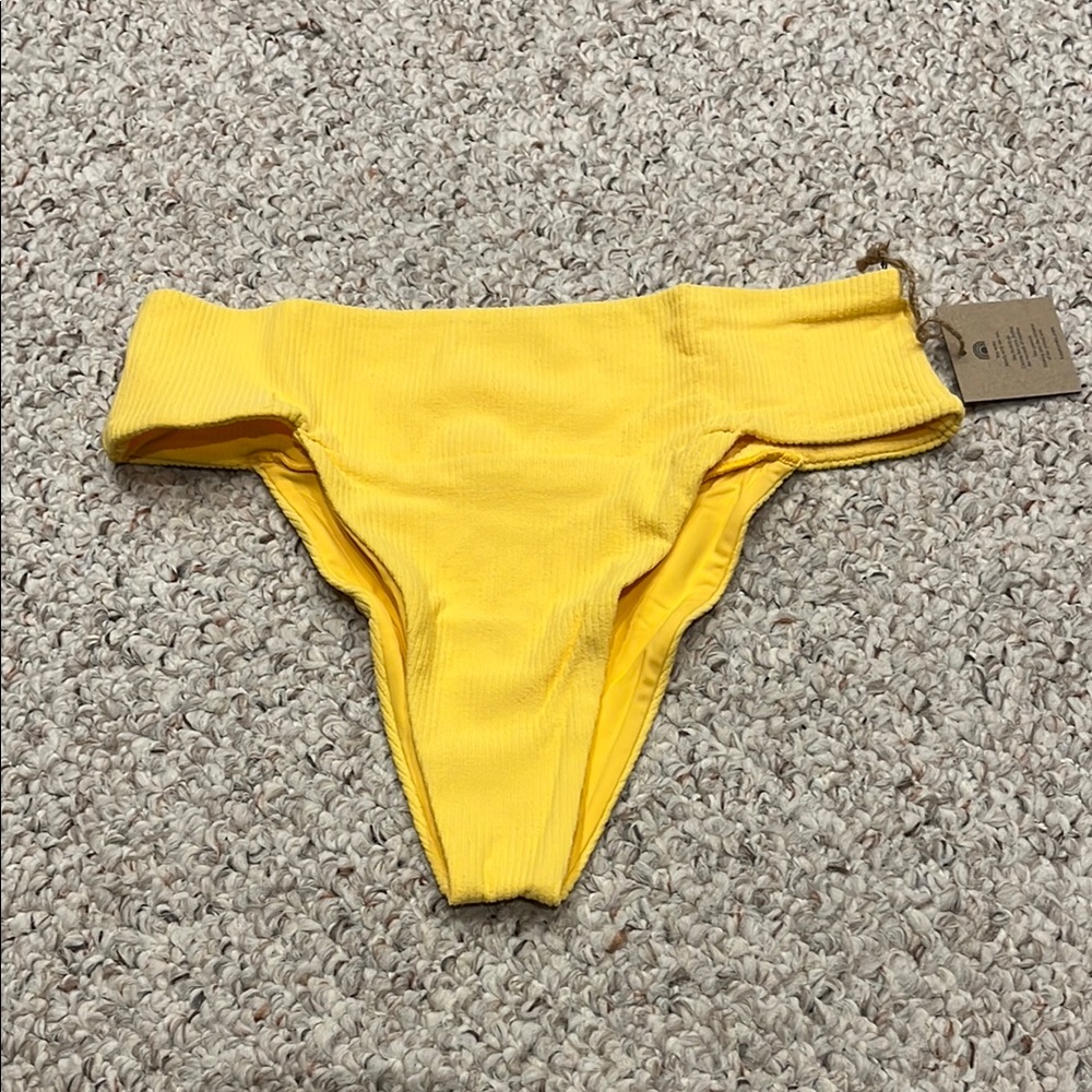 Free People Yellow Bikini Bottom